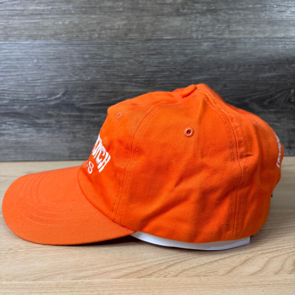 Snake Ranch Cycles Hat Cap Strap Back Orange Adjustable - Picture 6 of 12